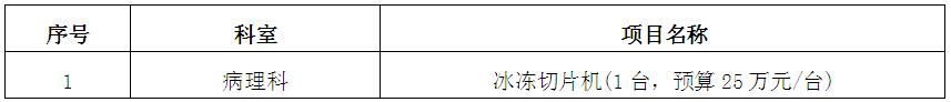 zxyy20190014医疗设备招标公告
