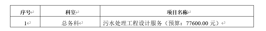 污水处理工程设计服务ZXYY2022050