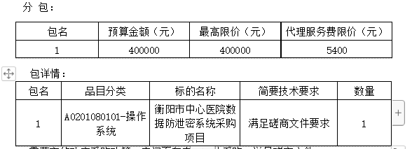 衡阳市中心医院数据防泄密系统采购项目 竞争性磋商邀请公告