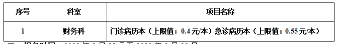 zzxyy2023018门诊病历招标